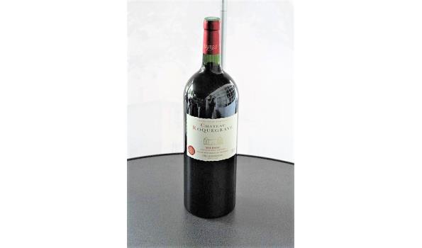 fles à 1,5l rode wijn Chateau Roquegrave Médoc, 2016